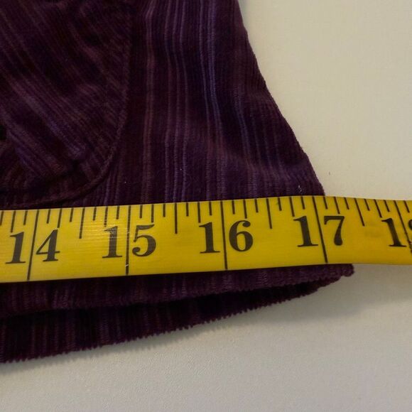 Vintage Rewind Burgundy Corduroy Wide Collar Jacket Sz 6 Y2K, Preppy, Casual - Picture 7 of 10